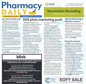 Pharmacy Daily - Wed 8th June 2016 PIC