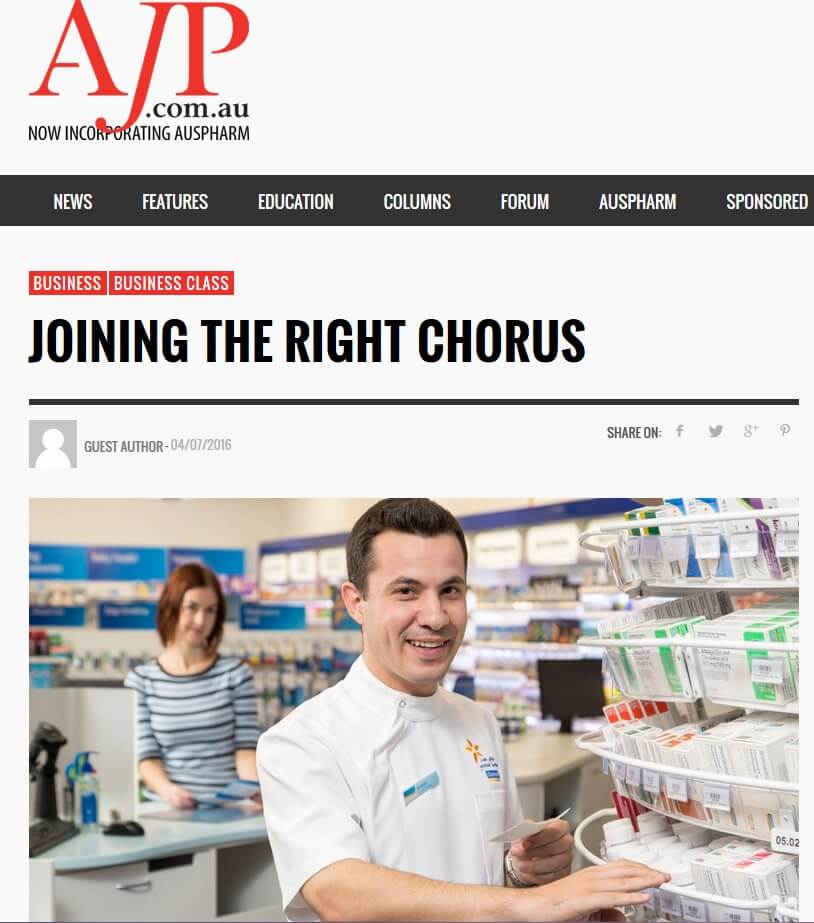 Joining the right chorus AJP