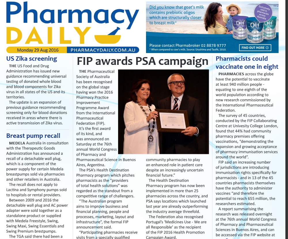 Pharmacy Daily - 29Aug16