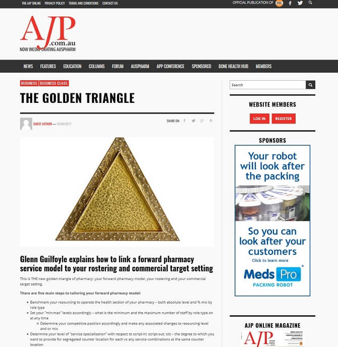 The golden triangle AJP - 19062017